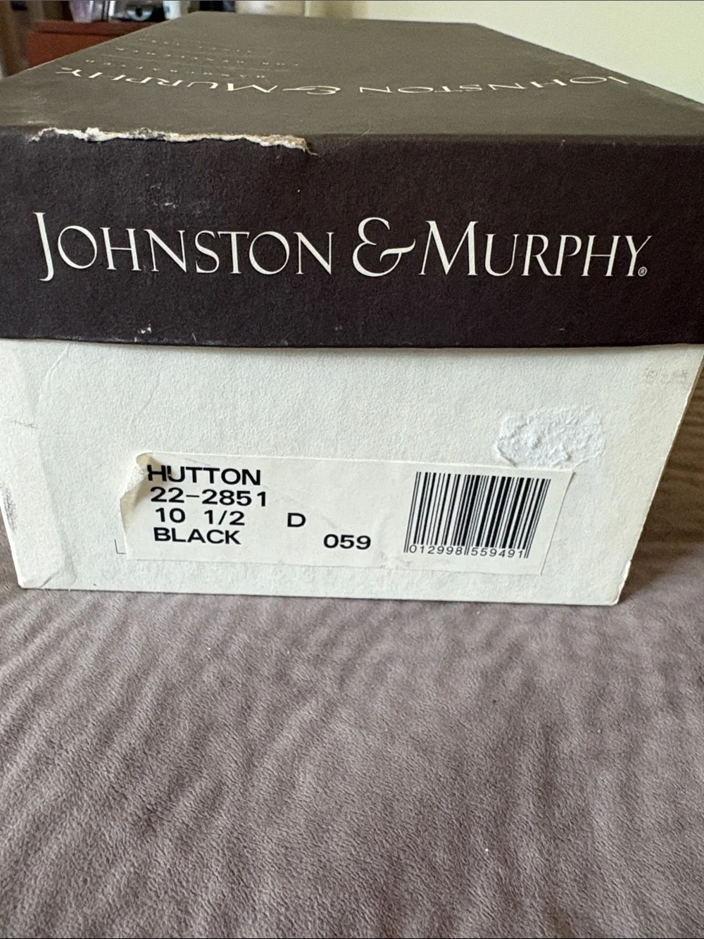 Johnston & Murphy Black and White Hutton Shoes men’s 10.5 D